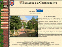Tablet Screenshot of gites-chambaudiere.com